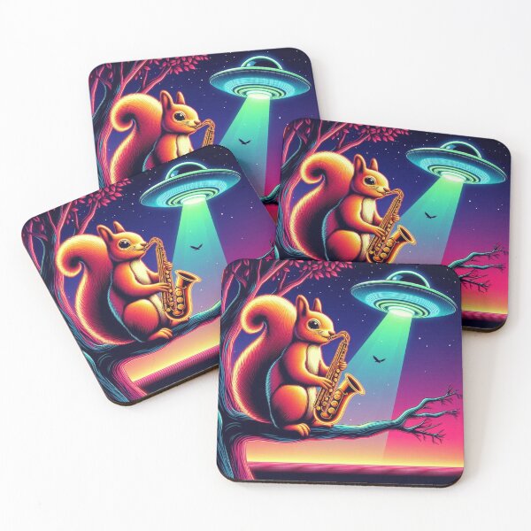 Item preview, Cute saxaphonist squirrel designed and sold by Dogandesighn.