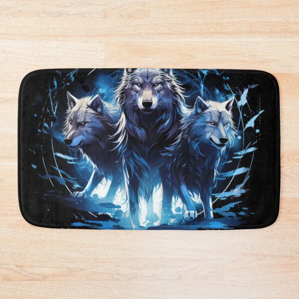 Item preview, Trio of Elemental Wolves in Cosmic Unity designed and sold by Daagath.