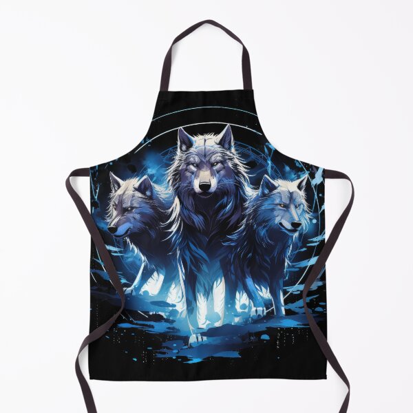Item preview, Trio of Elemental Wolves in Cosmic Unity designed and sold by Daagath.