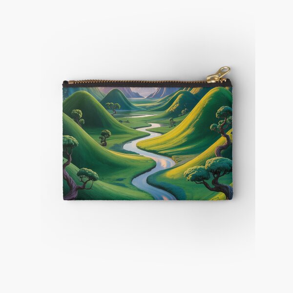 Item preview, Green valley in a surreal style. designed and sold by Lilashakti ⭐️ ⭐️ ⭐️ ⭐️ ⭐️.