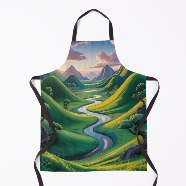 Item preview, Green valley in a surreal style. designed and sold by Lilashakti ⭐️ ⭐️ ⭐️ ⭐️ ⭐️.