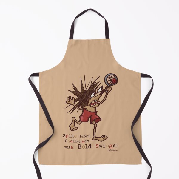 Item preview, Funny Hedgehog Swinging Tennis Racket Boldly designed and sold by Pink Writer.