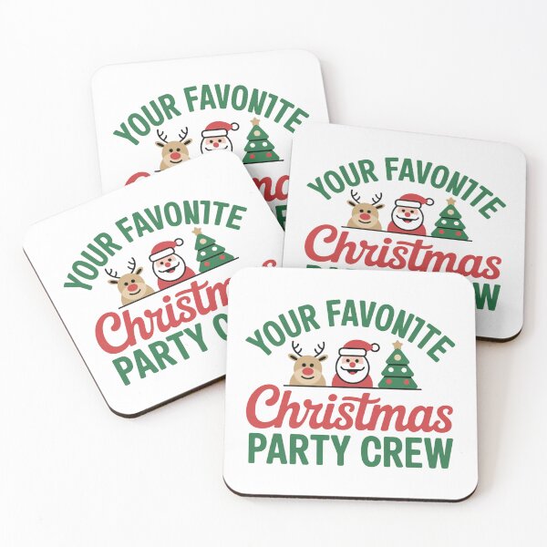 Item preview, Christmas party crew matching group festive cheerful characters designed and sold by chattsuede.