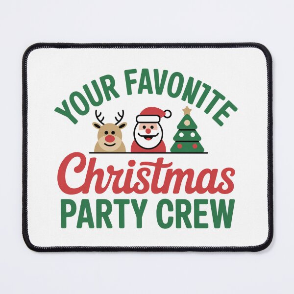 Item preview, Christmas party crew matching group festive cheerful characters designed and sold by chattsuede.