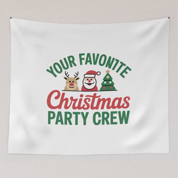 Item preview, Christmas party crew matching group festive cheerful characters designed and sold by chattsuede.