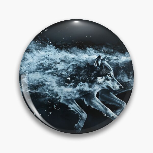 Item preview, Twin Wolves Racing Through a Starry Void designed and sold by Daagath.
