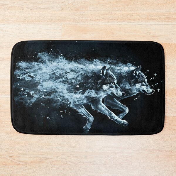 Item preview, Twin Wolves Racing Through a Starry Void designed and sold by Daagath.