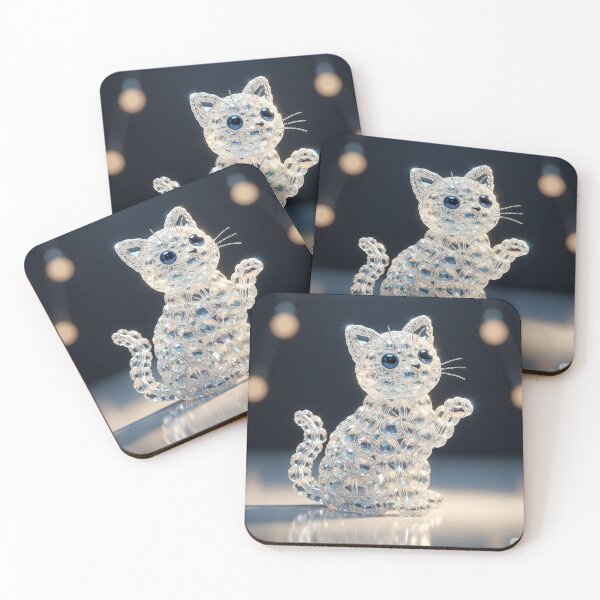 Item preview, Cute Crystal Cat  designed and sold by Digitalartuk123.