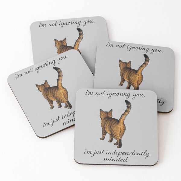 Item preview,  I'm Not Ignoring You - Independent Minded Cat Design designed and sold by MiLaKK.