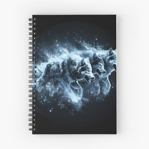 Item preview, Triple Wolves Charging Through a Starfield designed and sold by Daagath.