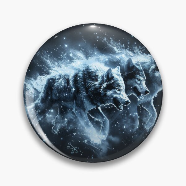 Item preview, Triple Wolves Charging Through a Starfield designed and sold by Daagath.
