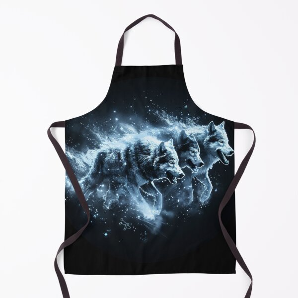 Item preview, Triple Wolves Charging Through a Starfield designed and sold by Daagath.