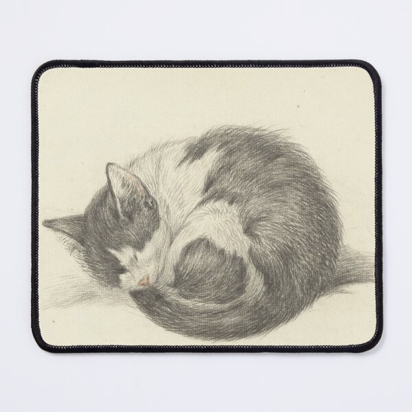Item preview, Curled up sleeping cat designed and sold by felttipcat.