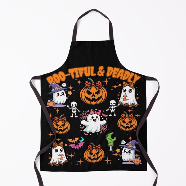 Item preview, Boo-tiful & Deadly | Cute Halloween Ghosts, Pumpkins & Skeletons T-Shirt designed and sold by DZ Loumatti.
