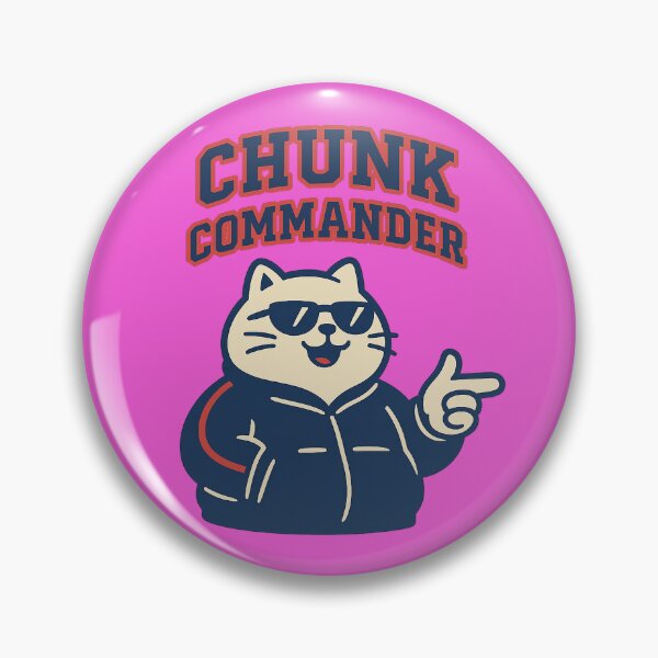 Item preview, Chunk Commander — Retro Fat Cat Mascot  designed and sold by BadaBingBear.