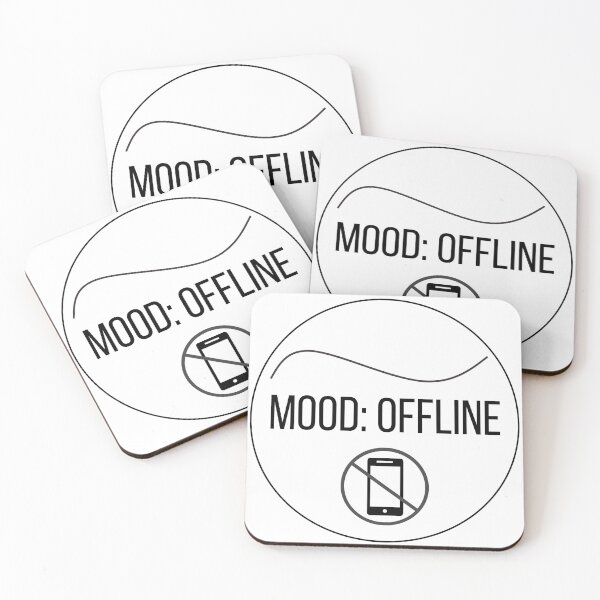 Item preview, Mood: Offline - Funny Minimalist Design designed and sold by VibeMoodDesigns.
