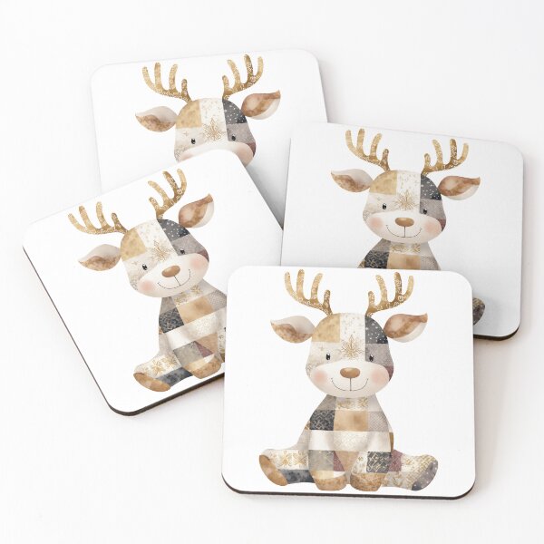 Item preview, Cutest patchwork reindeer designed and sold by filigreedigital.
