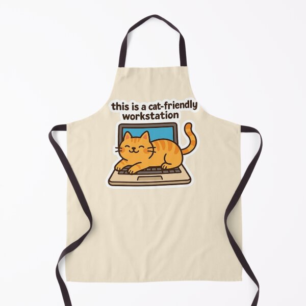 Item preview, Cat Friendly Workstation - Laptop Cat Design designed and sold by MiLaKK.