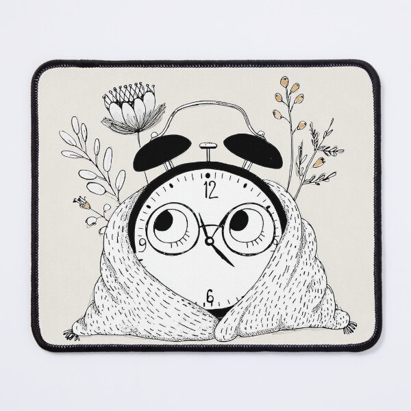 Item preview, Sleepy Clock – Cozy Hand-Drawn Illustration (Sleepy Objects Series) designed and sold by MissSparklesAI.