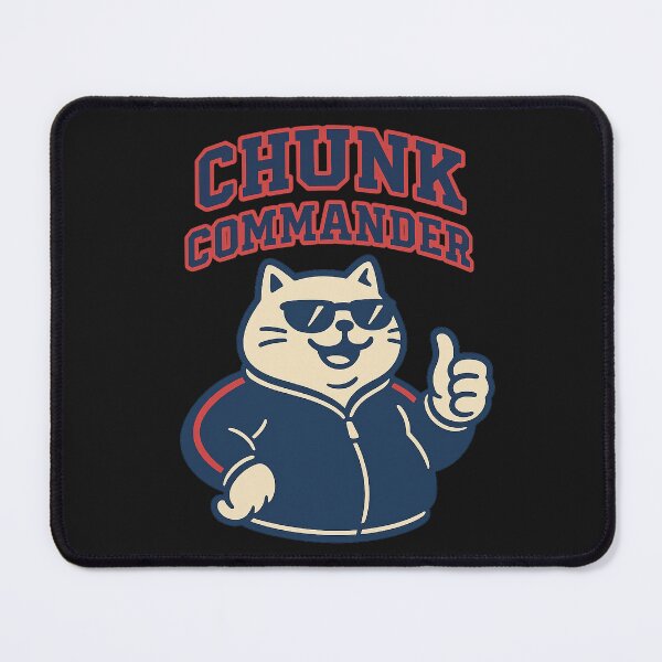 Item preview, Chunk Commander — Retro Fat Cat Mascot designed and sold by BadaBingBear.