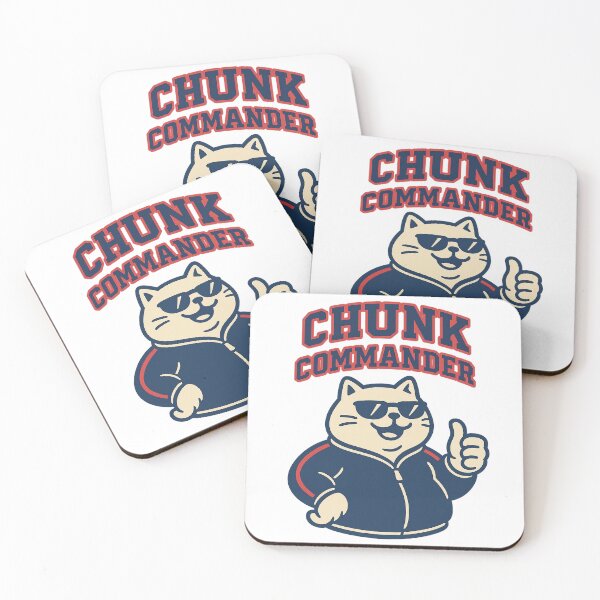 Item preview, Chunk Commander — Retro Fat Cat Mascot  designed and sold by BadaBingBear.