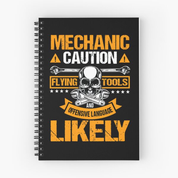 Item preview, Mechanic Caution Flying Tools, Mechanics, Car Lover Gift, Auto Mechanic Design, Car Mechanics, Technician Graphic, Grease Monkey designed and sold by DoodleUrban.
