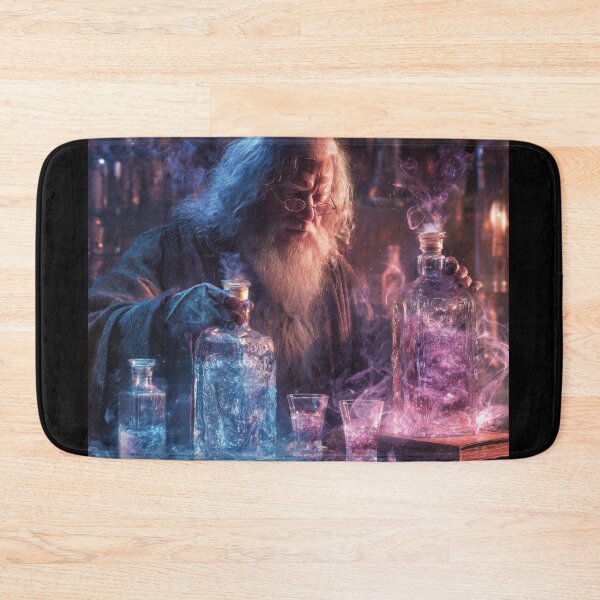 Item preview, Vodka Wizard – Mystical Sorcerer Bartender Fantasy Neon Magic designed and sold by Tommy's Arts.