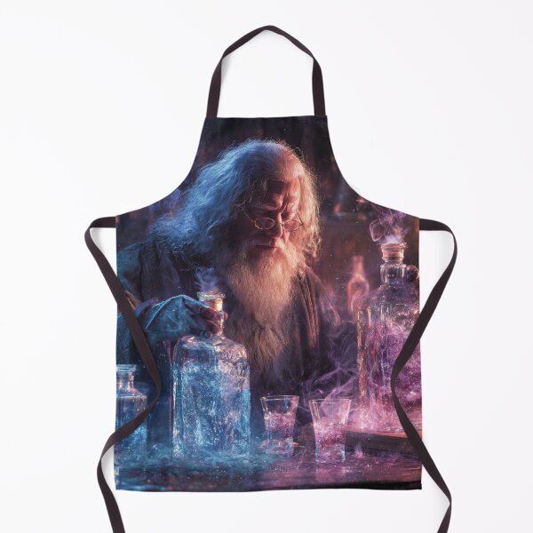 Item preview, Vodka Wizard – Mystical Sorcerer Bartender Fantasy Neon Magic designed and sold by Tommy's Arts.