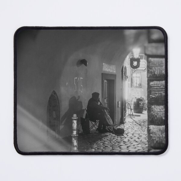 Item preview, prague street musician at night designed and sold by JEANMPHOTOS.