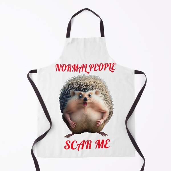Item preview, "Normal People Scare Me" Cute Hedgehog Meme Art designed and sold by LanaGustavsson.