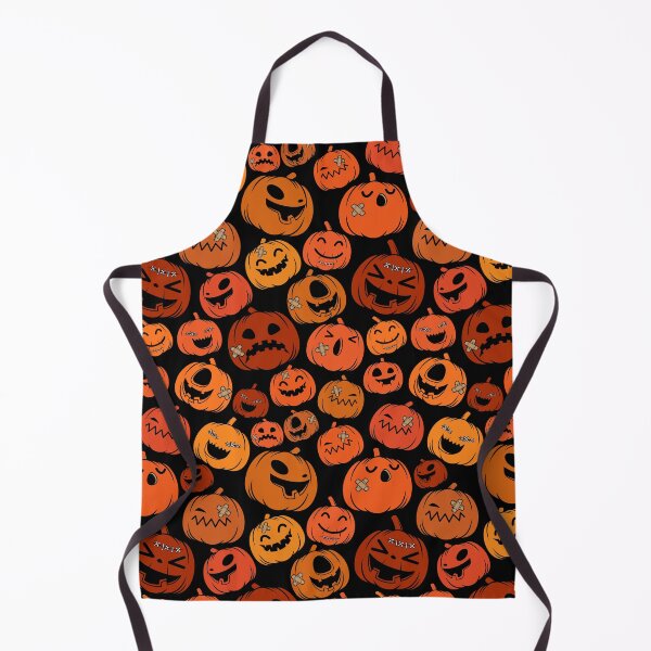 Item preview, Fun Halloween pumpkins pattern designed and sold by BloodyTeapot.