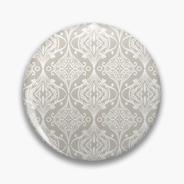Item preview, Elegant Beige & White Damask Pattern – Vintage Floral Wall Art Design designed and sold by HolmeProud.