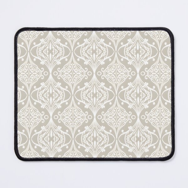 Item preview, Elegant Beige & White Damask Pattern – Vintage Floral Wall Art Design designed and sold by HolmeProud.