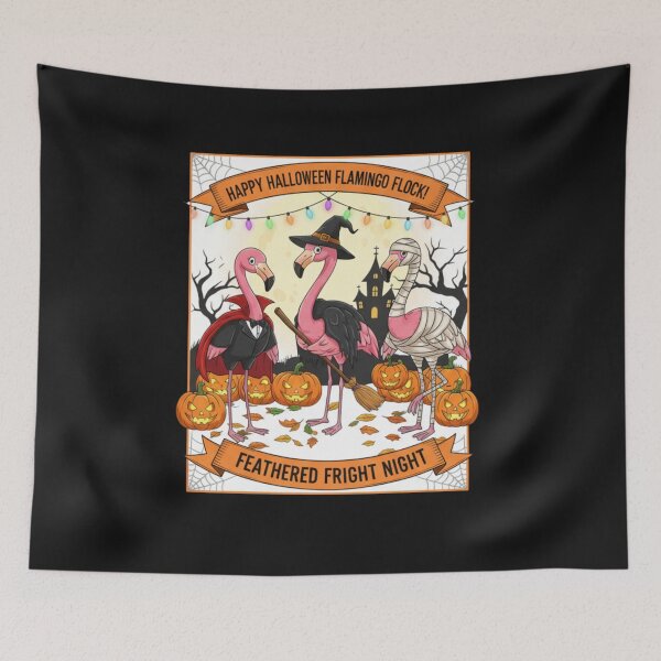 Item preview, Pink Flamingo Halloween Squad T-Shirt designed and sold by GeniePixel.