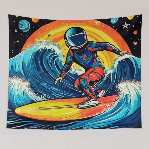 Item preview, Space Surfing on Galactic Waves designed and sold by Zofia Sosnecka.