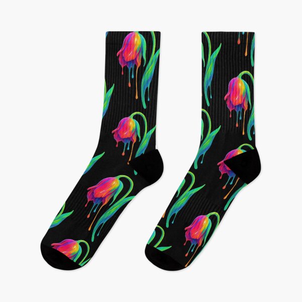 Item preview, Psychedelic Wilting Tulip with Rainbow Petals designed and sold by SHHCreations.