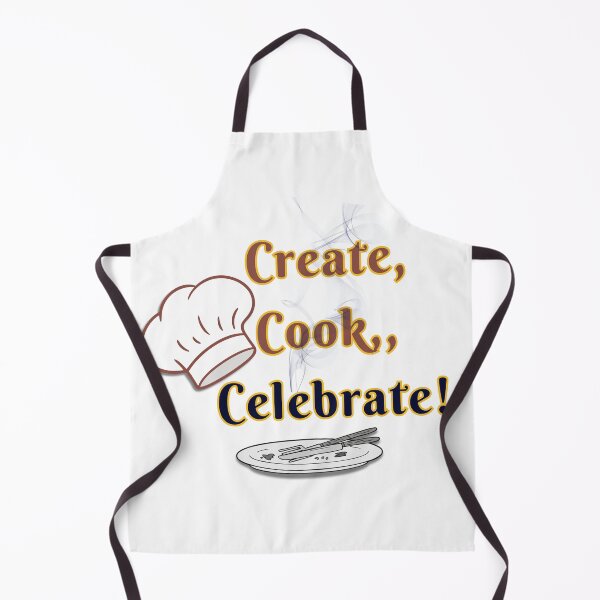 Item preview, Create, Cook, Celebrat Apron Design designed and sold by StroQua.