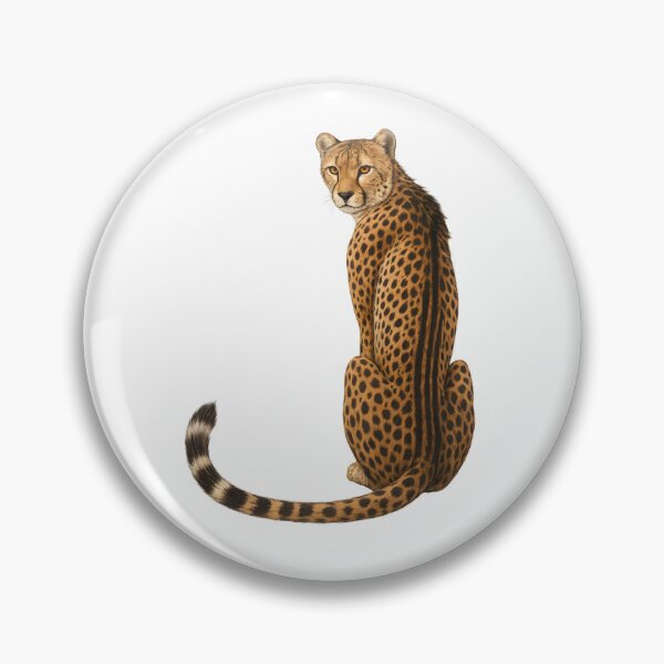 Item preview, Elegant Cheetah Sitting Backward designed and sold by DariaOltes.