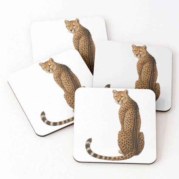 Item preview, Elegant Cheetah Sitting Backward designed and sold by DariaOltes.