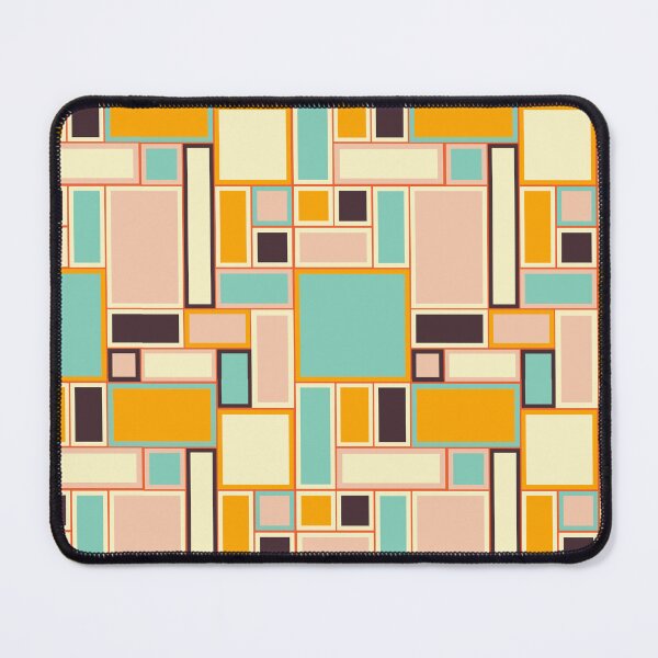 Item preview, Retro Geometric Blocks Pattern designed and sold by TheThreeOFive.