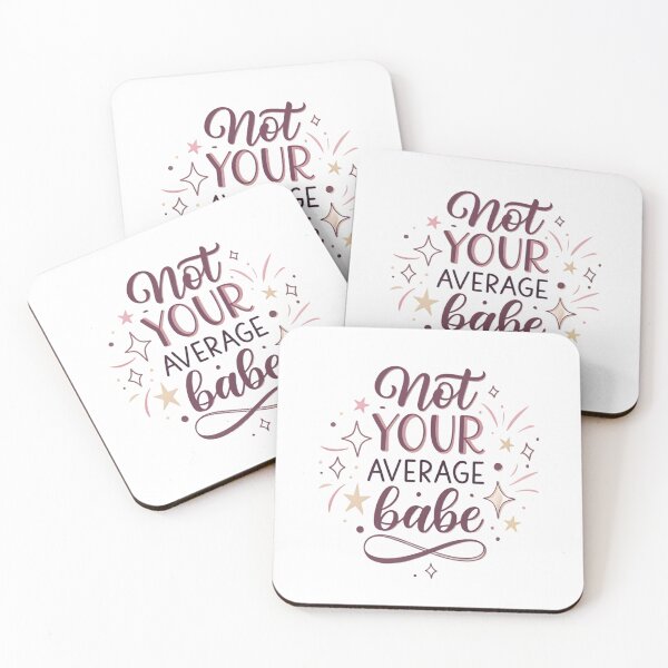 Item preview, Not Your Average Babe – Chic Modern Feminine Typography Design designed and sold by SaicoGN.