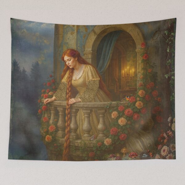 Item preview, Rapunzel on the Enchanted Balcony designed and sold by Tau Tia L Douglass.