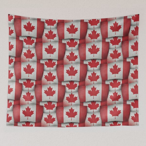 Item preview, Packed rustic Canada Flags designed and sold by Fabricbella.
