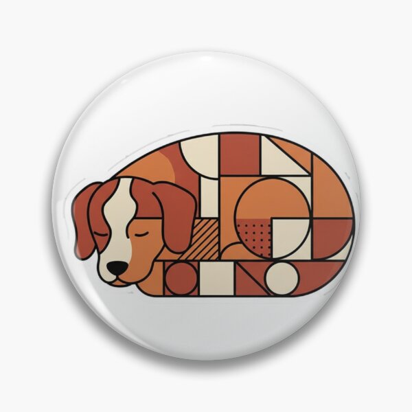 Item preview, Geometric Sleeping Dog Shape Theory designed and sold by DreamsLine.