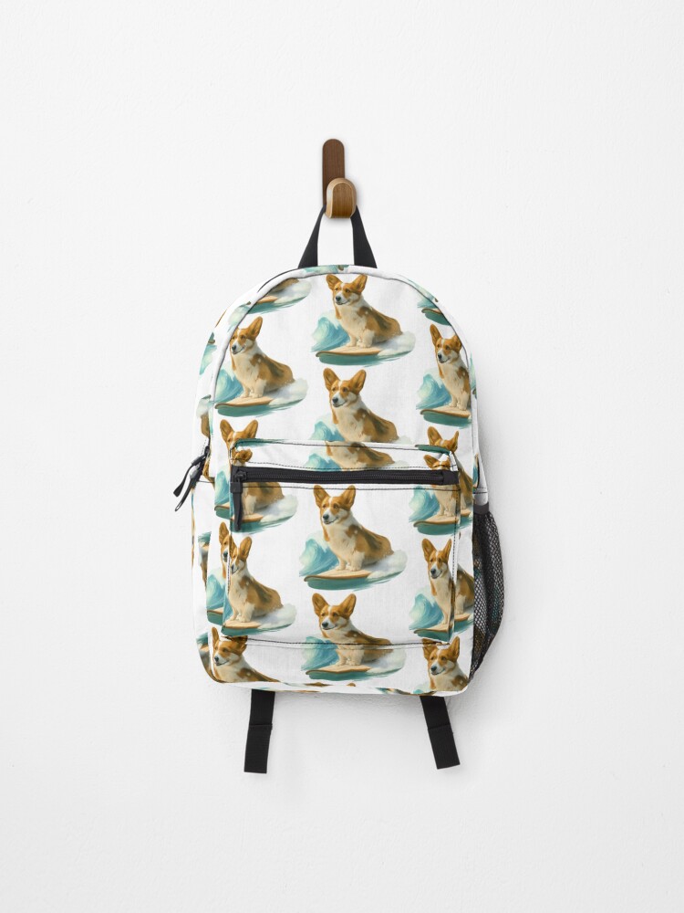 Thumbnail 1 of 3, Backpack, Corgi designed and sold by VelvetRoom.