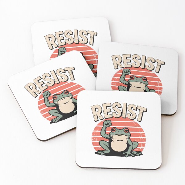 Item preview, Resist Frog Retro Sunset designed and sold by jkrphoto.