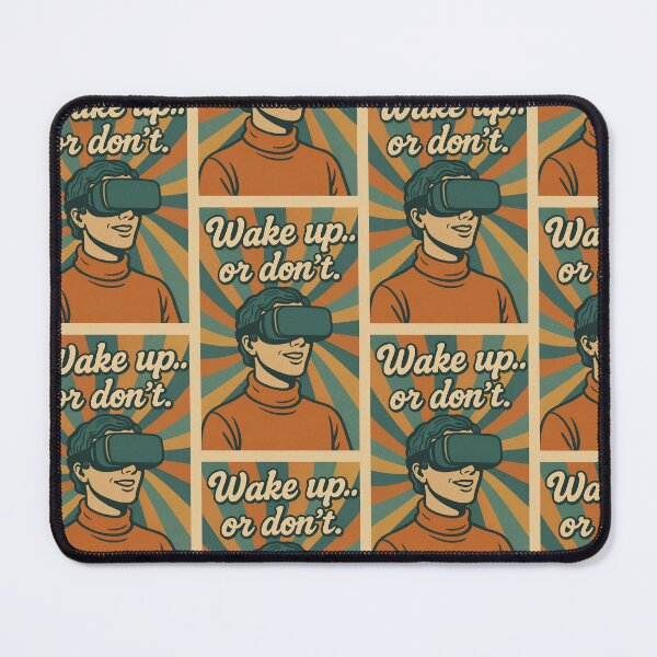 Item preview, Wake Up... Or Don't – Retro VR Poster designed and sold by ClearPulse.