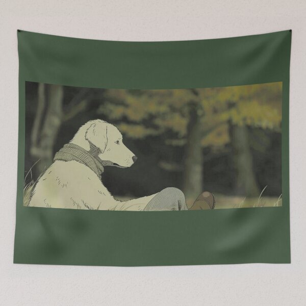 Item preview, Autumn Silence – A Dog in Thought designed and sold by casualnature.