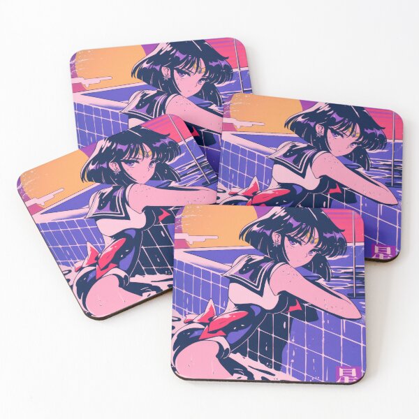 Item preview, Sailor Saturn Retro wave Pool day  designed and sold by AnimeArsenalPrints.