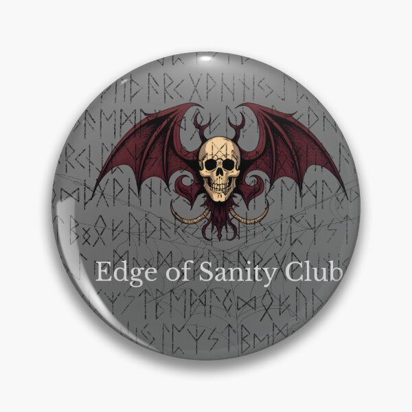 Item preview, Edge of Sanity Club – Gothic Funny Mental Health Logo designed and sold by EdgeOfSanityDesigns.